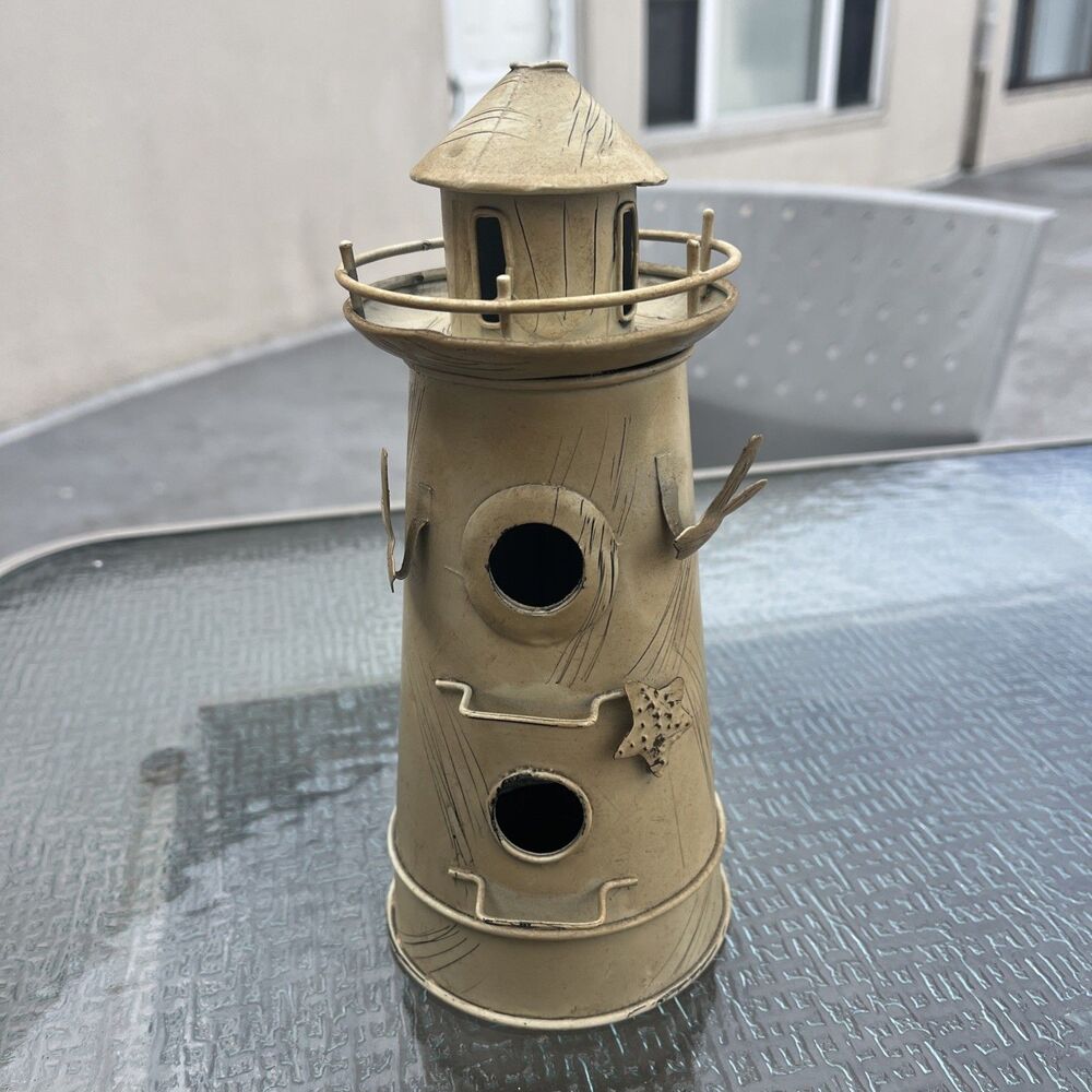 Vintage Tin - Lighthouse Candle Burner - Made In China